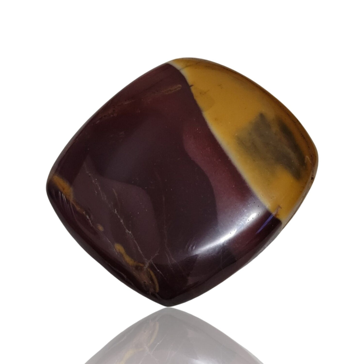 Natural Mookaite Jasper Cabochons - 2) 73Ct, 34x32mm