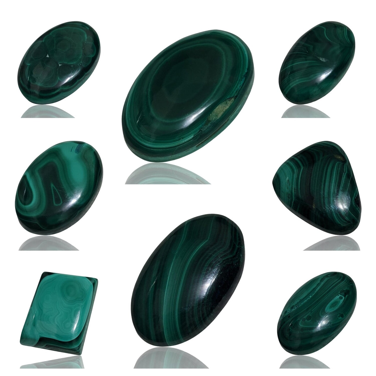 Natural Malachite Cabochons