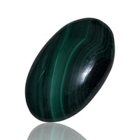 Thumbnail for Natural Malachite Cabochons - 7) 39Ct, 30x18mm