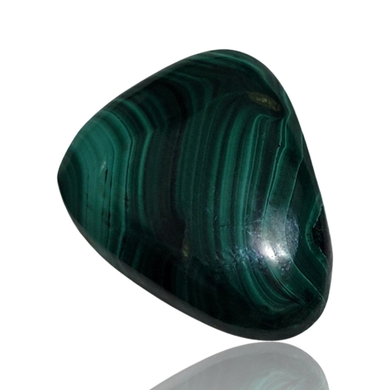 Natural Malachite Cabochons - 8) 34Ct, 24x20mm