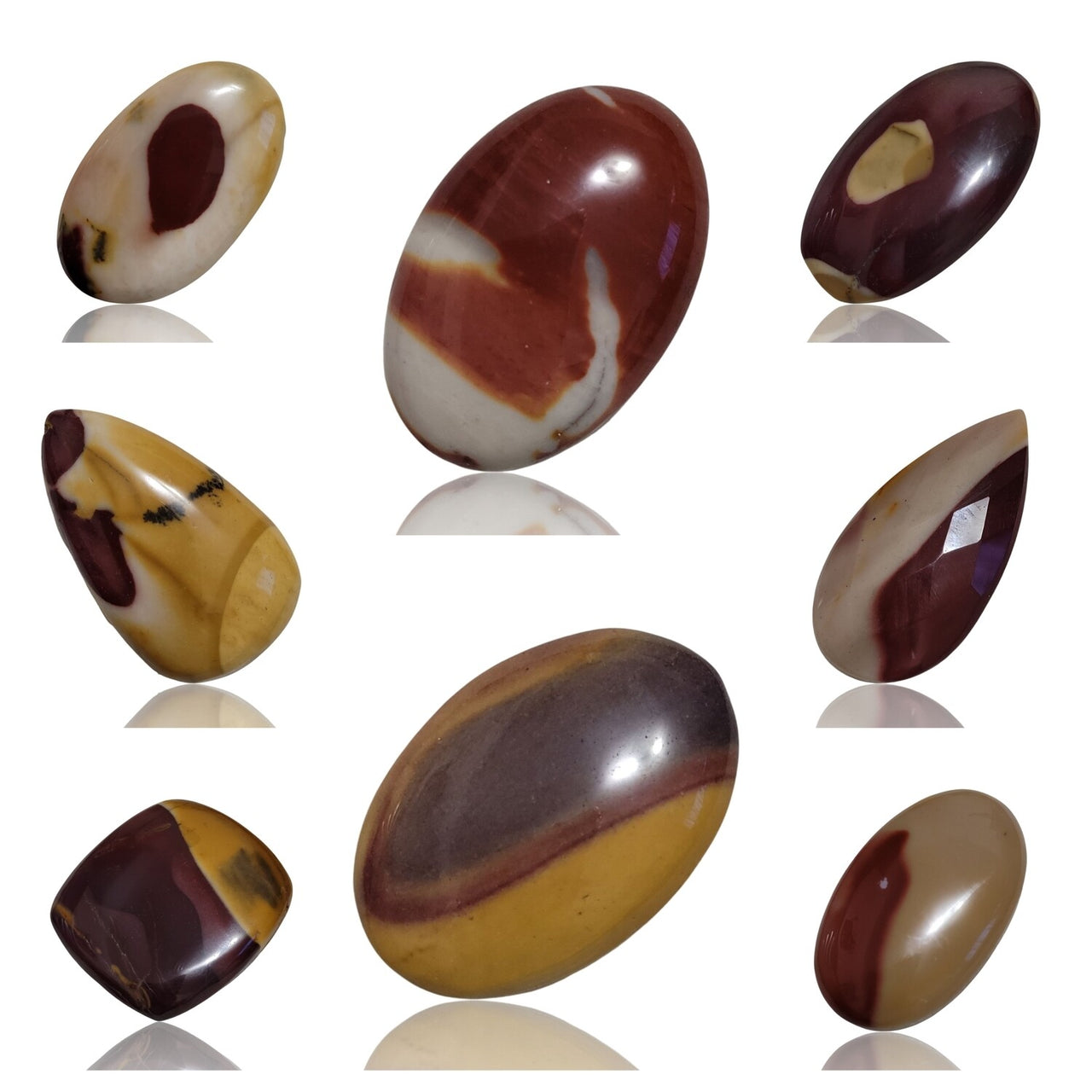 Natural Mookaite Jasper Cabochons