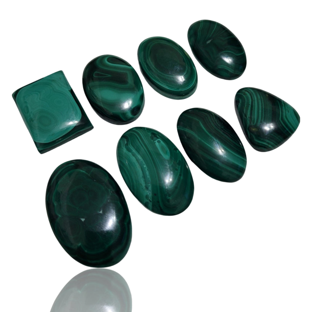 Natural Malachite Cabochons