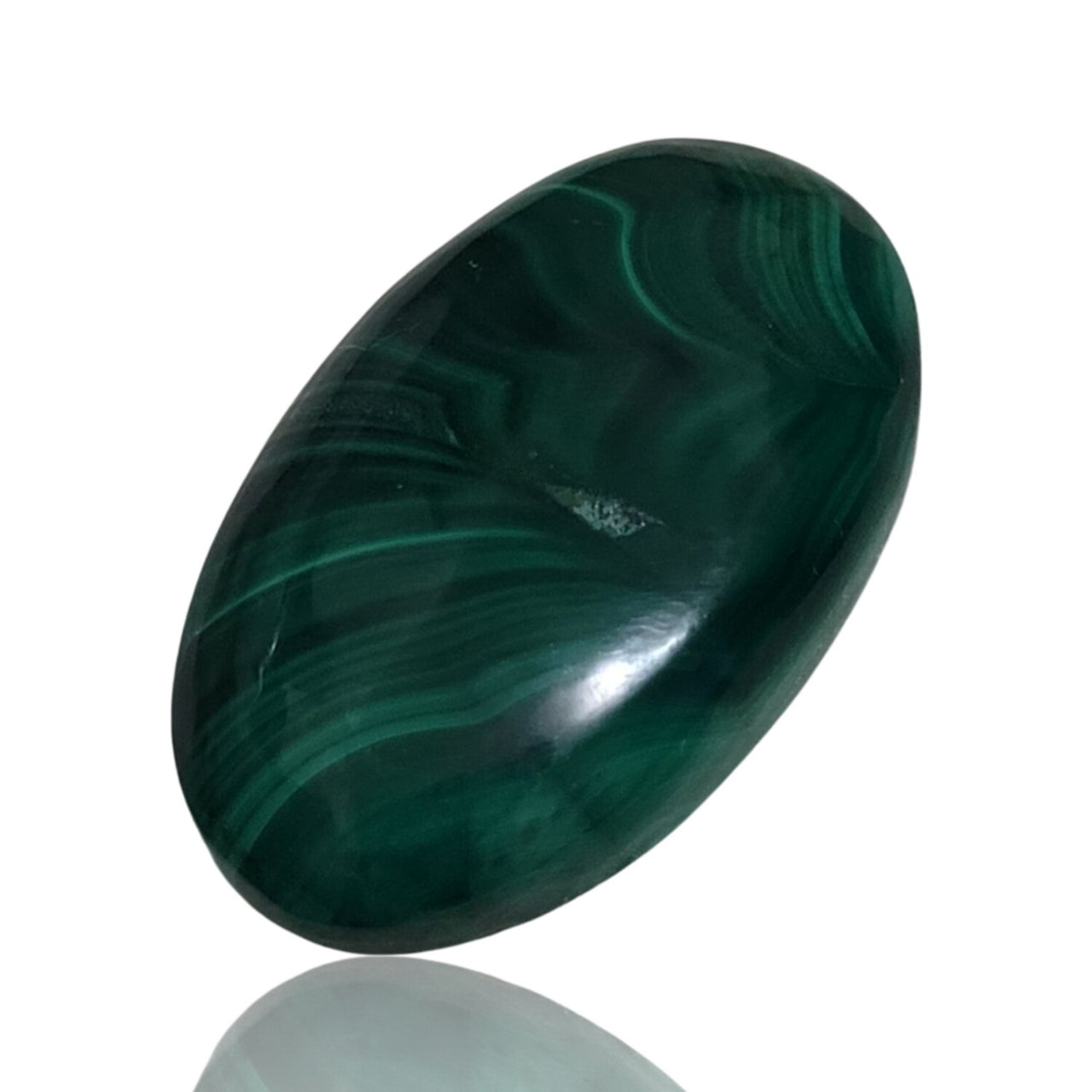 Natural Malachite Cabochons - 4) 39Ct, 29x18mm