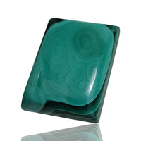 Thumbnail for Natural Malachite Cabochons - 1) 55Ct, 27x20mm