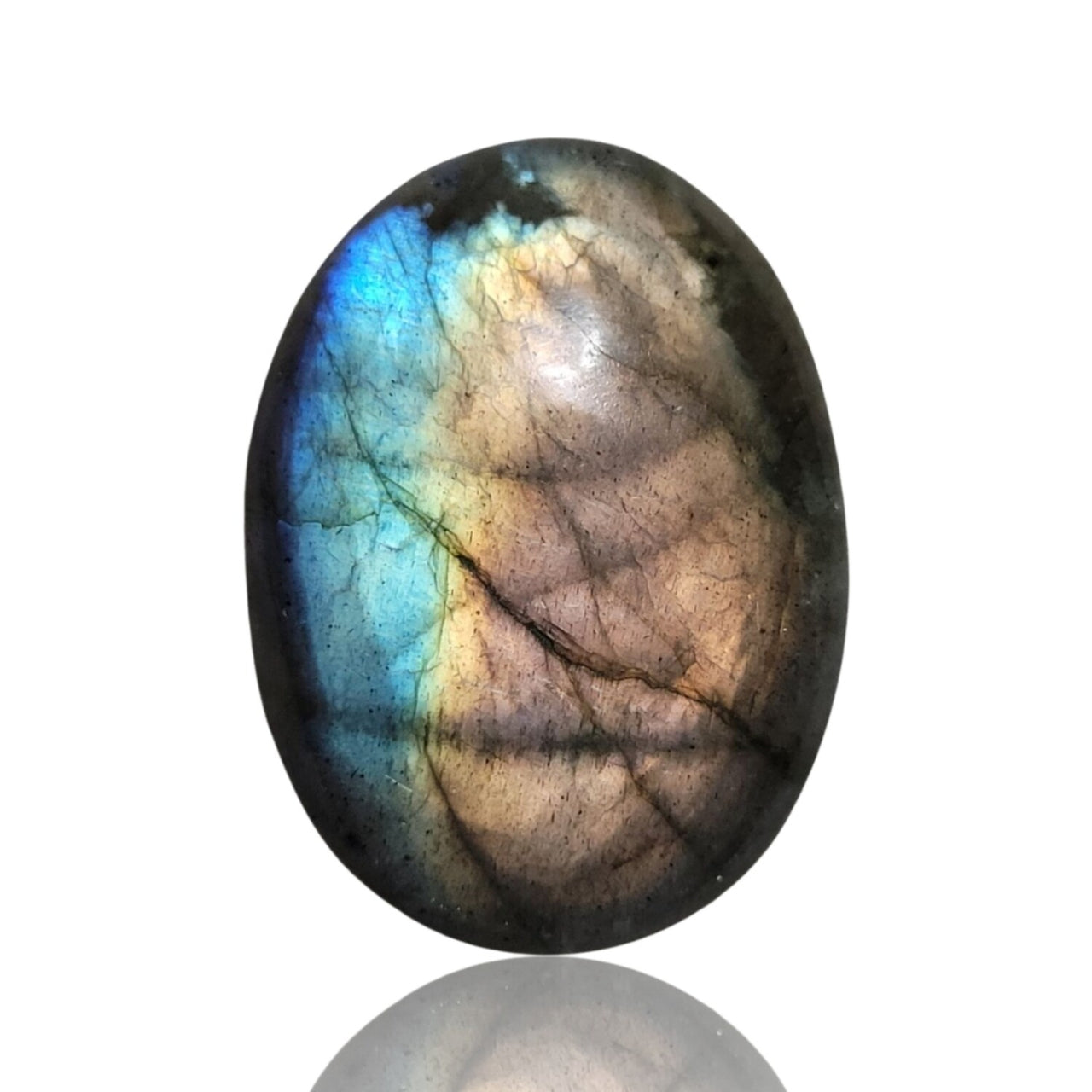 Natural Labradorite Cabochons. B grade quality - 4) 25Ct, 25x19mm