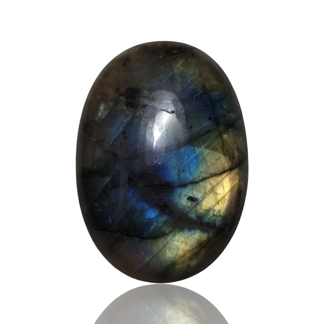 Natural Labradorite Cabochons. B grade quality - 3) 42Ct, 30x22mm