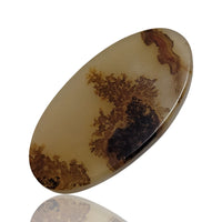 Thumbnail for 36Ct Natural Scenic Dendritic Montana Agate Slice Cabochon 43x22mm