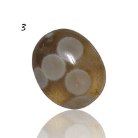 Thumbnail for Natural Eye Onyx Agate Cabochons - 3) 17x15mm