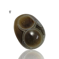 Thumbnail for Natural Eye Onyx Agate Cabochons - 4) 17x13mm