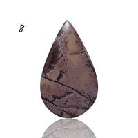 Thumbnail for Natural Sonoran Dendritic Jasper Cabochons - 8) 15Ct, 27x16mm