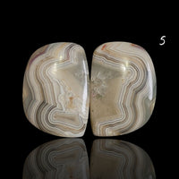 Thumbnail for Natural Crazy Lace Agate Cabochon Pairs - 5) 24Ct, approx. 20x14mm each