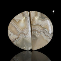 Thumbnail for Natural Crazy Lace Agate Cabochon Pairs - 9) 18Ct, approx. 19x11mm each