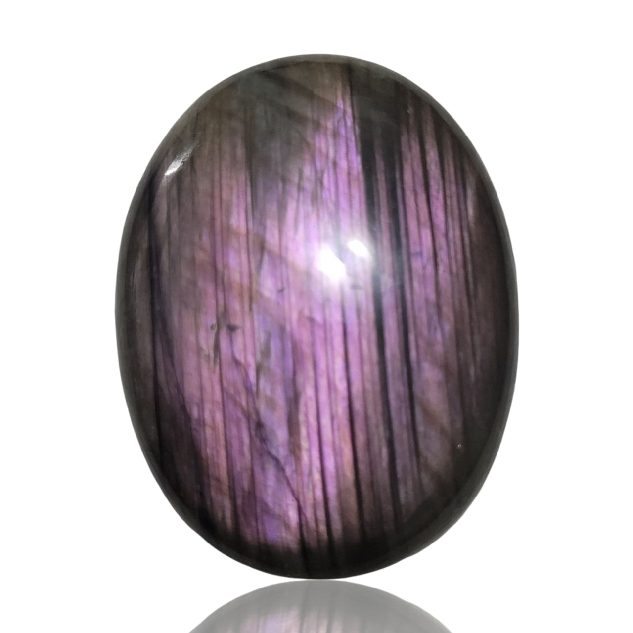 81Ct Natural Purple Labradorite Cabochon 40x30mm