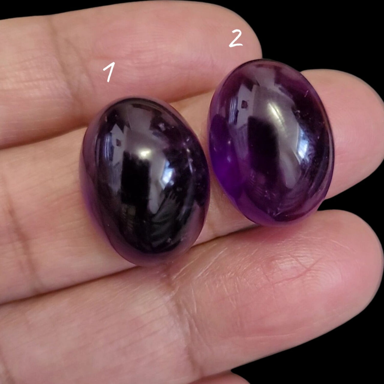 Natural Amethyst Cabochons