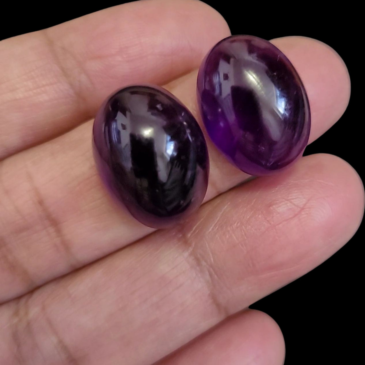 Natural Amethyst Cabochons