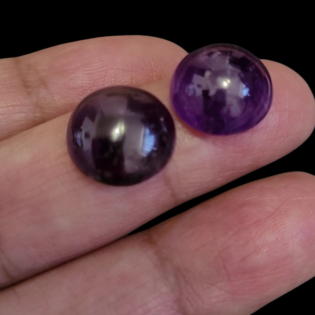 Natural Amethyst Cabochons