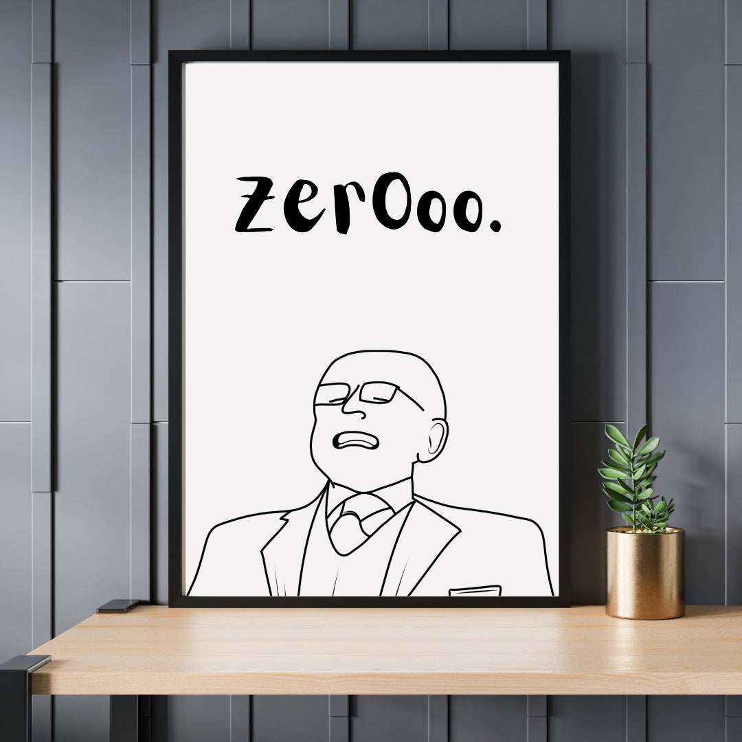 Zero Crypto Print | Wall Art | Home Office Decor