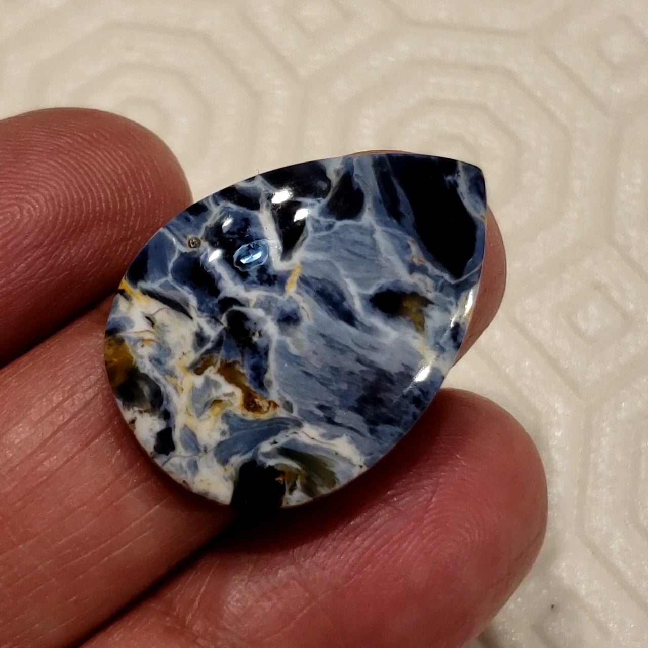 Natural Pietersite Cabochon. Size- 28x20mm