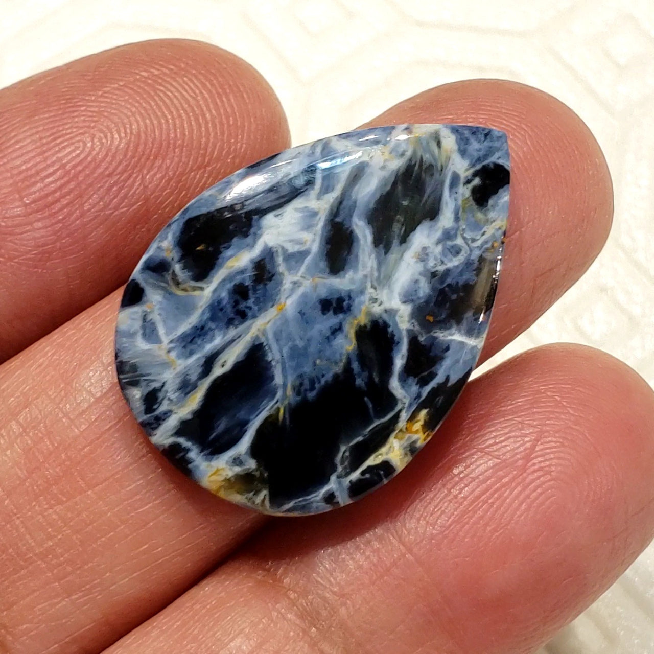 Natural Pietersite Cabochon. Size- 28x20mm