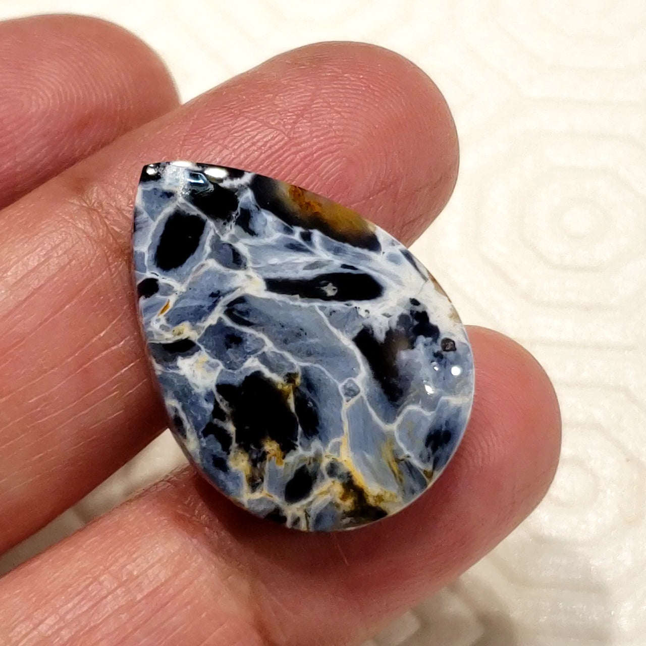 Natural Pietersite Cabochon. Size- 28x20mm