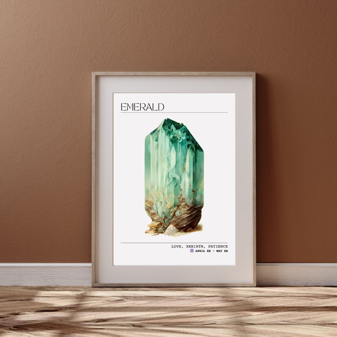 Emerald Zodiac Print | Wall Art | Home Office Decor