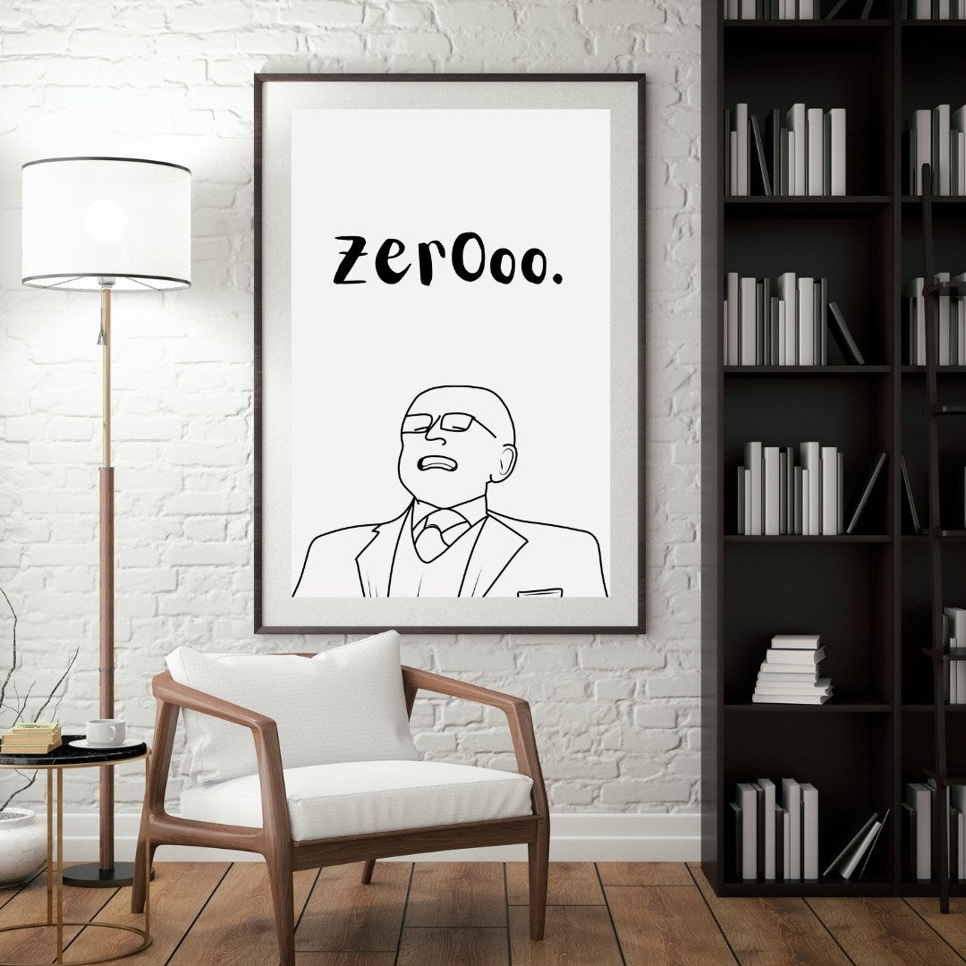 Zero Crypto Print | Wall Art | Home Office Decor