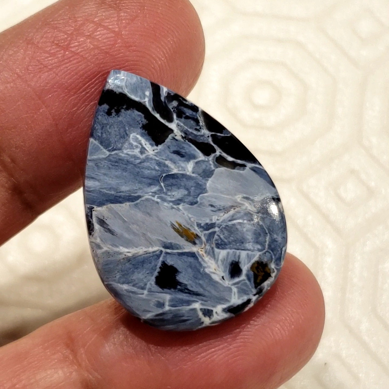 Natural Pietersite Cabochon. Size- 28x20mm