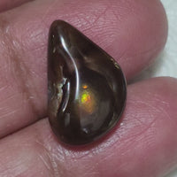 9Ct Natural Mexican Agate Cabochon. Size- approx. 21x12mm