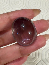 34.5Ct Natural Ametrine(amethyst+citrine) Cabochon. Size- approx. 24x19mm