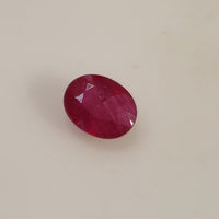 Natural Ruby(glass filled) Oval Cut Faceted. Size- approx. 8x6mm