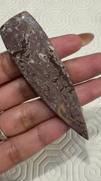 55Ct Natural LONG Sonoran Dendritic Jasper Cabochon 70x20mm