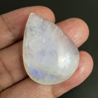 Thumbnail for Natural Rainbow Moonstone Cabochon. Size- approx. 37x27mm