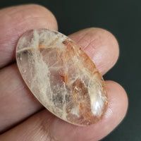 Thumbnail for Natural Iron Quartz Cabochon. Size- approx. 34x20mm