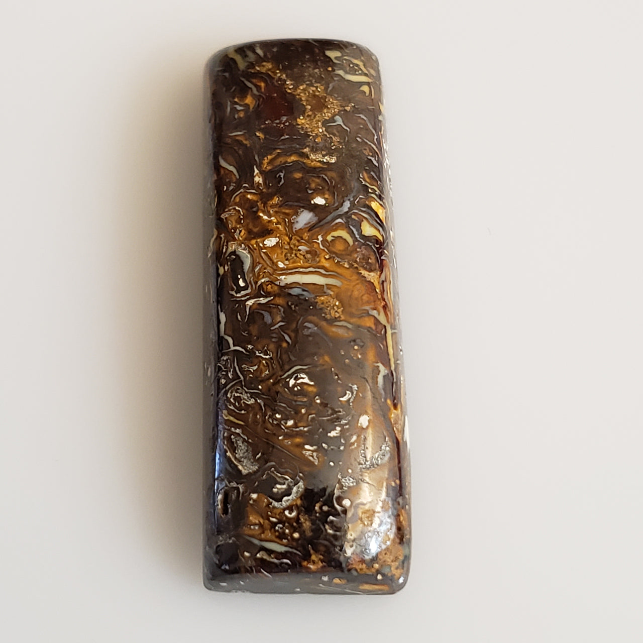 Natural Boulder Opal Cabochon. Size- approx. 38x13mm