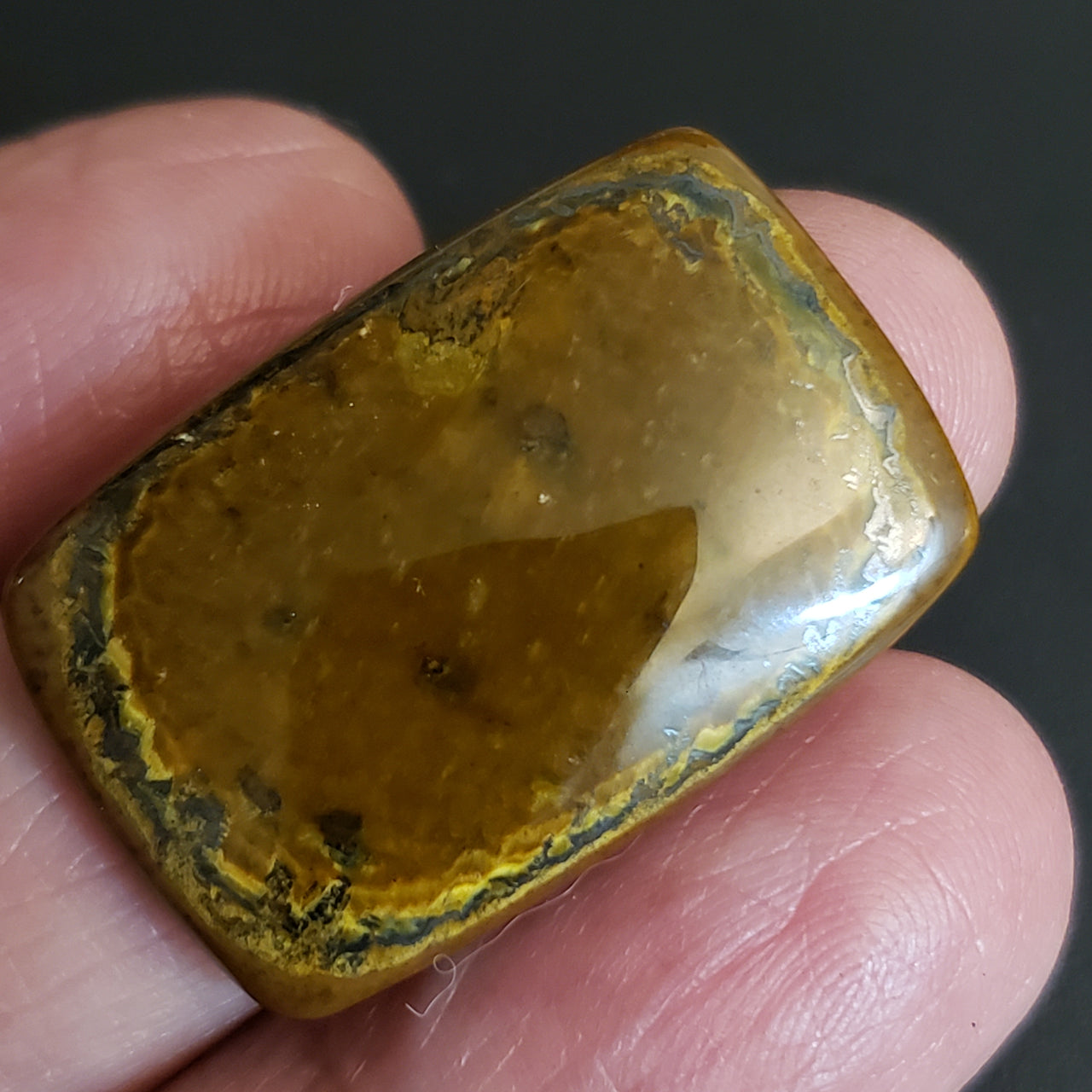 Natural Tiger Eye Cabochon. Size- approx. 31x20mm