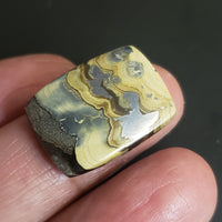 Thumbnail for Natural Galena & Schalenblende Cabochon. Size- 23x17mm