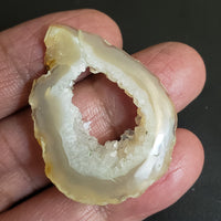 Thumbnail for Natural Geode Druzy Agate Cabochon. Size- 40x30mm